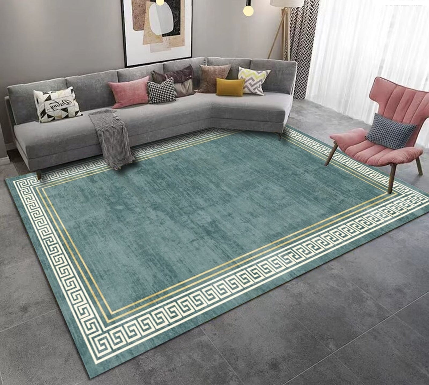 SOFT CASHMERE CARPET FOR LIVING ROOM