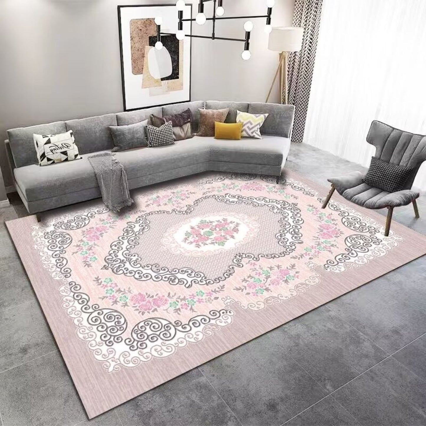 SOFT CASHMERE CARPET FOR LIVING ROOM